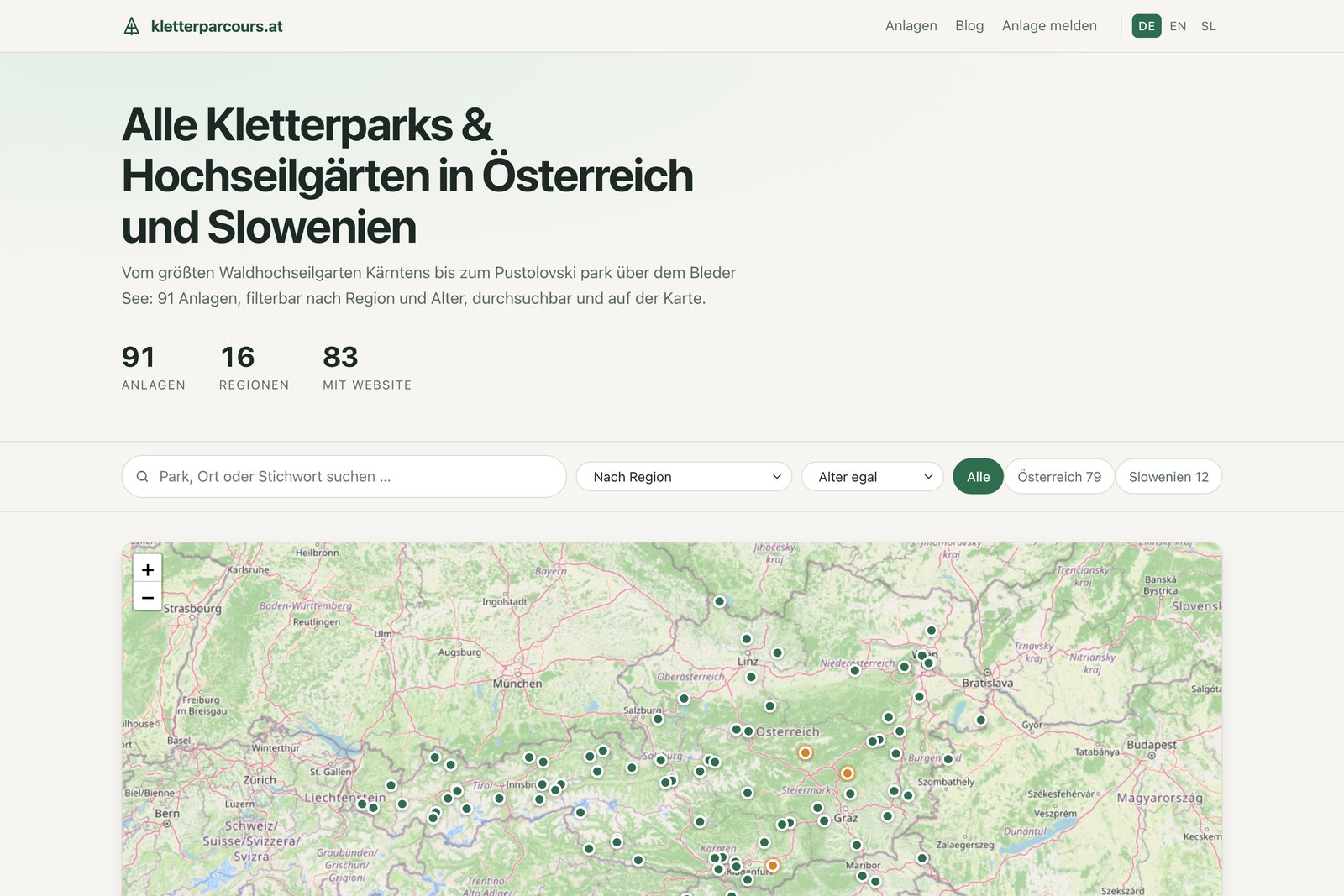 kletterparcours.at: Ein Portal für alle Kletterparks in Österreich und Slowenien
